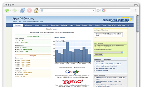 EnergyWeb Dashboard Screen Shot